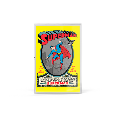 AGORO - Warner Bros. - Superman Comic Covers - Superman #1: Summer 1939 Foil - 10 oz Silver Foil